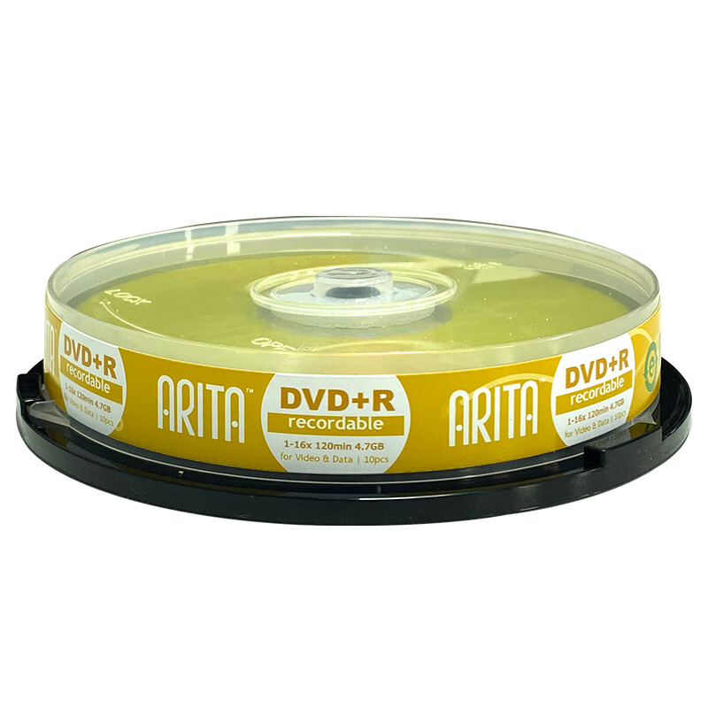 RITEK ARITA DVD+R, 10 дисков в ведре, скорость 16x, пустые оптические диски/записываемые диски