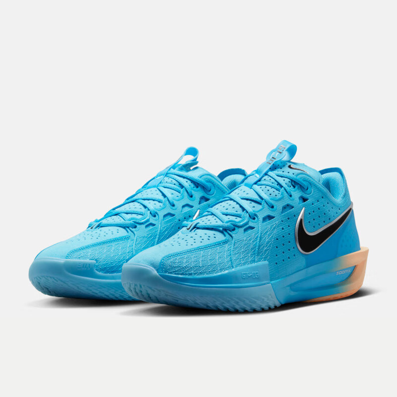 NIKE Men's Basketball Shoes BB-GT CUT Low-Top Sneakers DV2918-404, Inferno Blue, Size 40 2