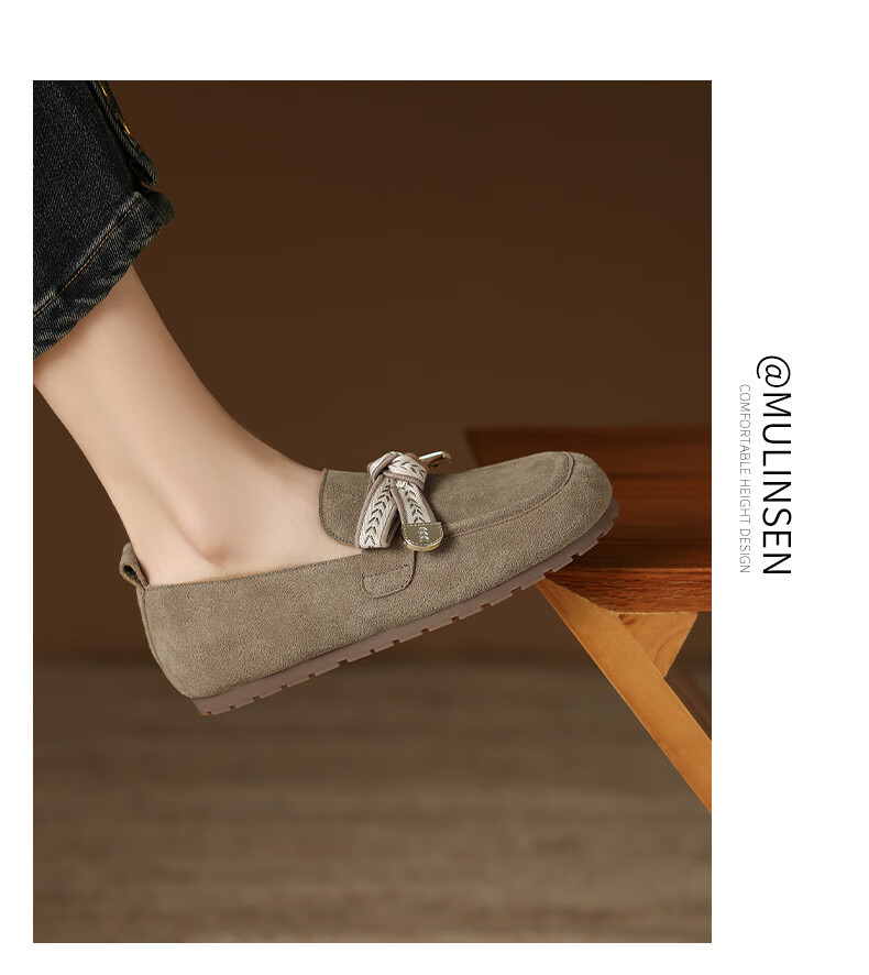 Mulinsen Women's Casual Comfortable Slip-On Birkenstock Style Shoes Brown Size 37 15