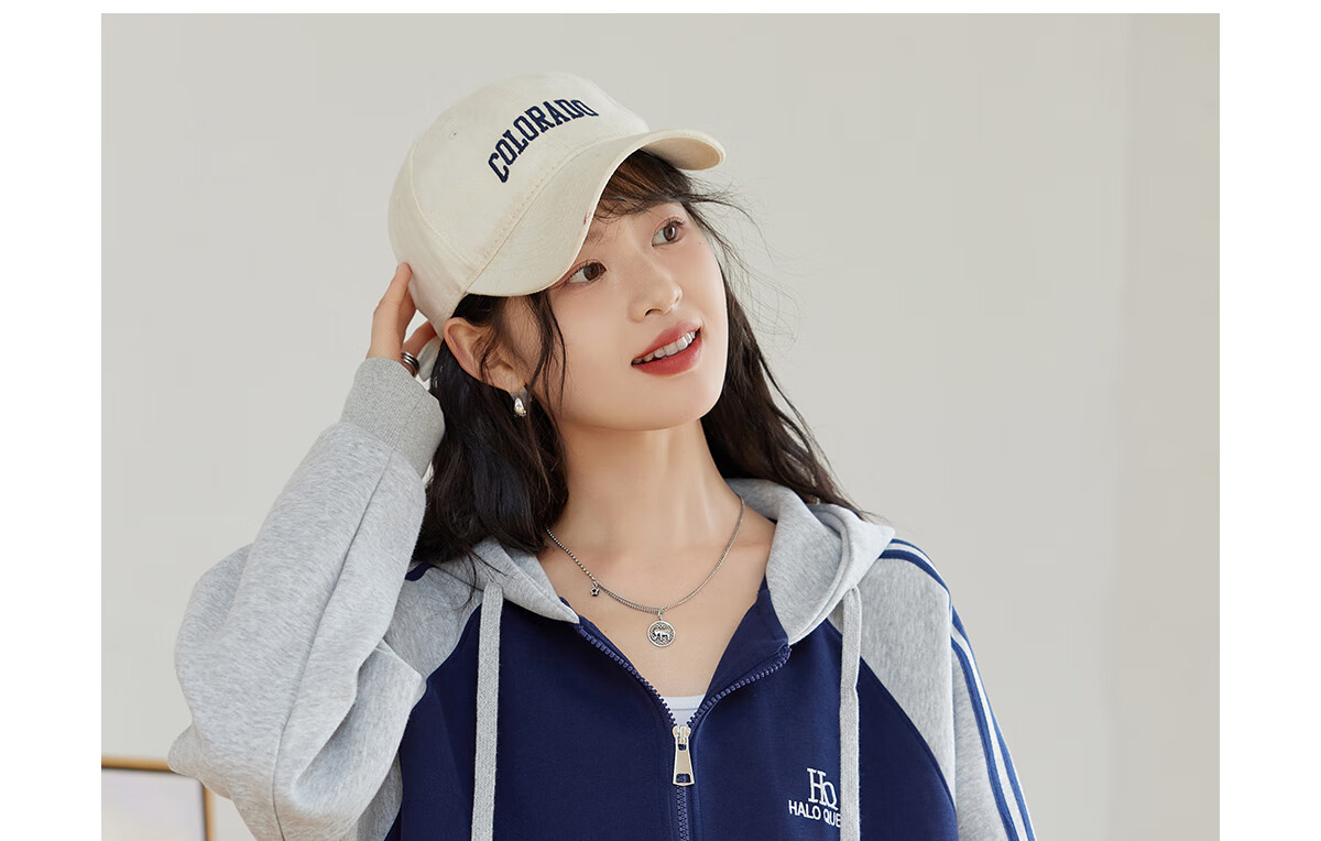 Halo Queen Hoodie Jacket for Women, Color Block Korean Style Casual Coat, Loose Comfortable Cardigan Top, New Product H143W1012 6