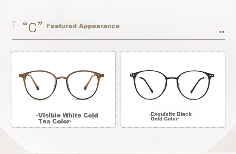 LOHO Lightweight Glasses for Women, Myopia Eyeglass Frames, Prescription Available, Blue Light Blocking, Slimming Effect for Large Faces, LH099014 5