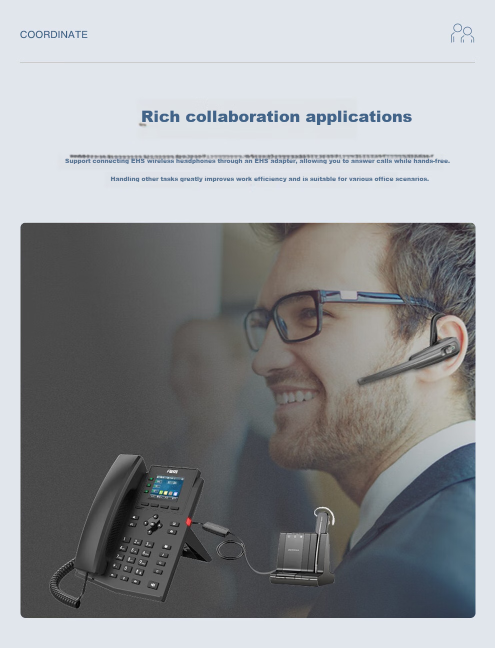 Fanvil X303W SIP Telephone with Color Display Screen, HD Voice Quality, Six-Way Conference, And Network Phone System 3