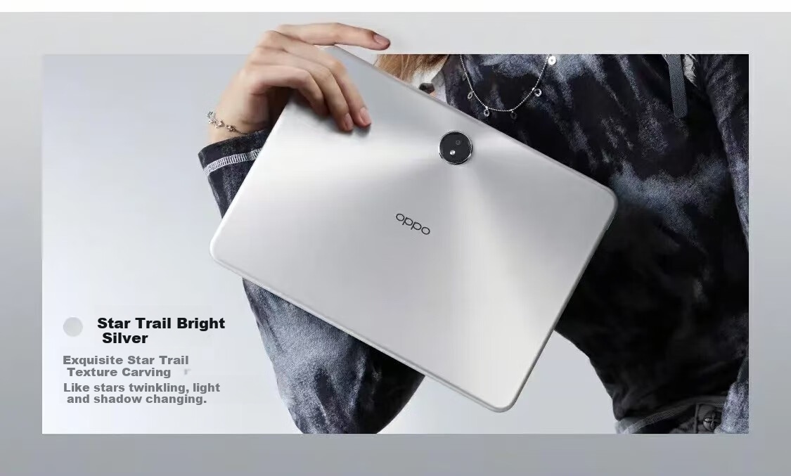 OPPO Pad 3 Soft Light Edition, 256GB, 12GB RAM, Star Track Bright Silver, WIFI Version, OPD2405 [JVMD] 3