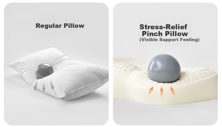 Lafufeier Latex Pillow, Thai Natural Import, Fits Neck Cervical Spine, Massage Granules, Adult Professional Pillow Core 10