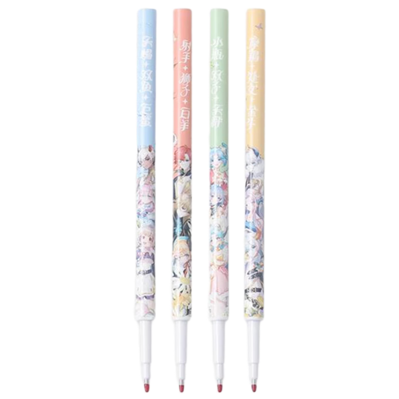 M&G Xinghua Road Series Erasable Retractable Gel Pen, 0.5mm Black ST Tip Erasable Refill, 9603A, 10 Pieces