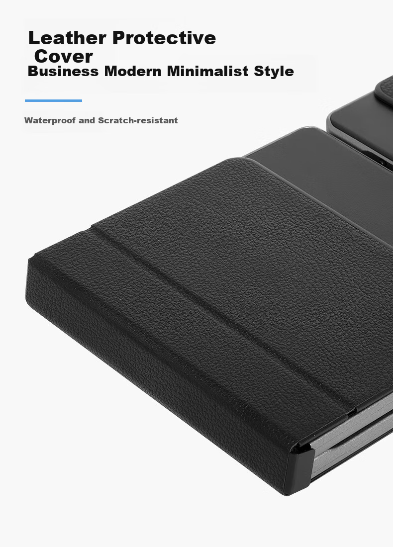 Delux KF18 Ultra-Thin Foldable Keyboard, Wireless Bluetooth Dual-Mode Keyboard for Laptops, Smartphones, IPad Tablets, Office Use, Quiet, Compact, Portable with Digital Touchpad Functio 2