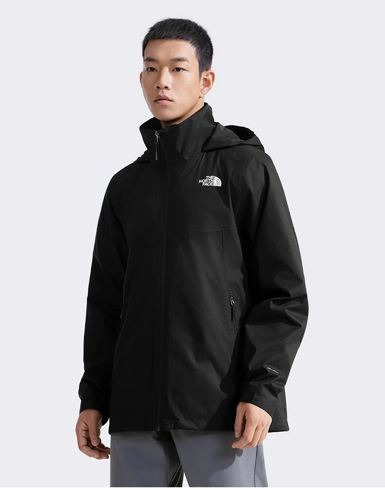 The North Face Men's Outdoor Comfortable Waterproof Breathable Jacket 8EXR Black/JK3 XXL 7