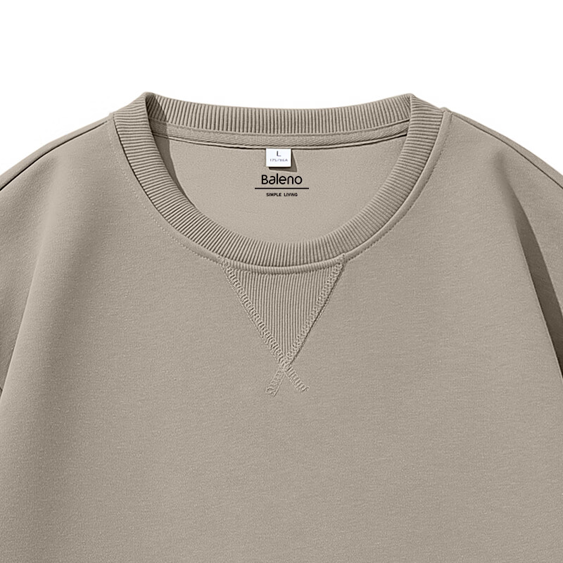 Baleno Hoodless Sweatshirt for Men, Spring And Autumn Trendy Loose-Fitting Pullover Top, Sports Simple Casual Couple Jacket