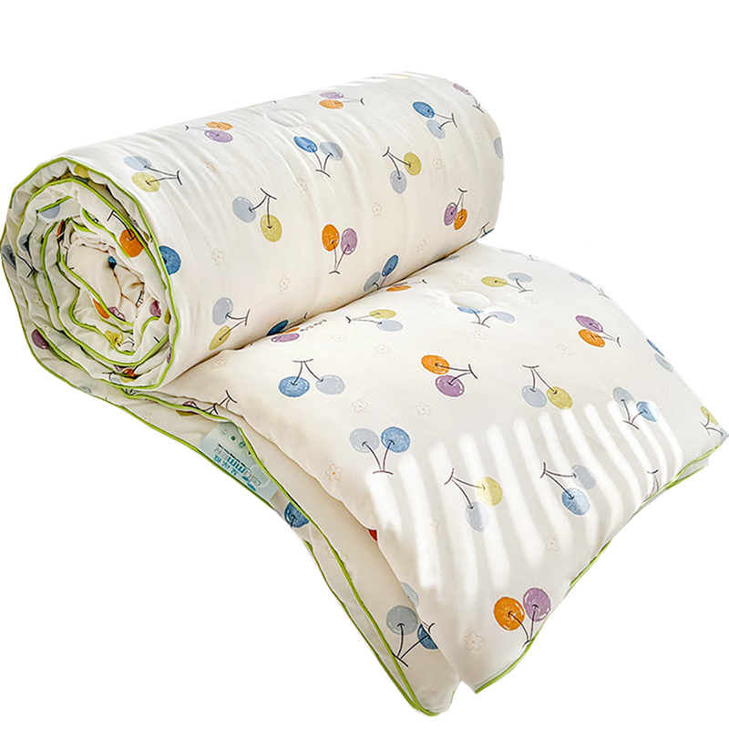 Grace 7A Antibacterial Quilt, Double-Size Summer Comforter, Air Conditioning Quilt Core, Summer Cool Quilt, 200*230cm, Cherry Gree