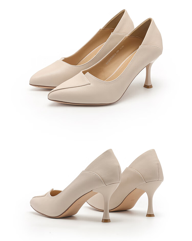 Dusto High Heels for Women, Spring Thin Heel 2026 New French Pointed Toe Shoes, Elegant to Match Dresses, Sophisticated High Heels Pumps 10