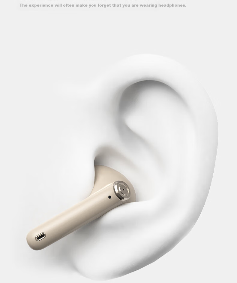 IKF Find Air5 LDAC True Wireless Bluetooth Earbuds Music Sports Semi-In-Ear Gaming Low Latency Dual Host Bluetooth 6.0 Classic White 16