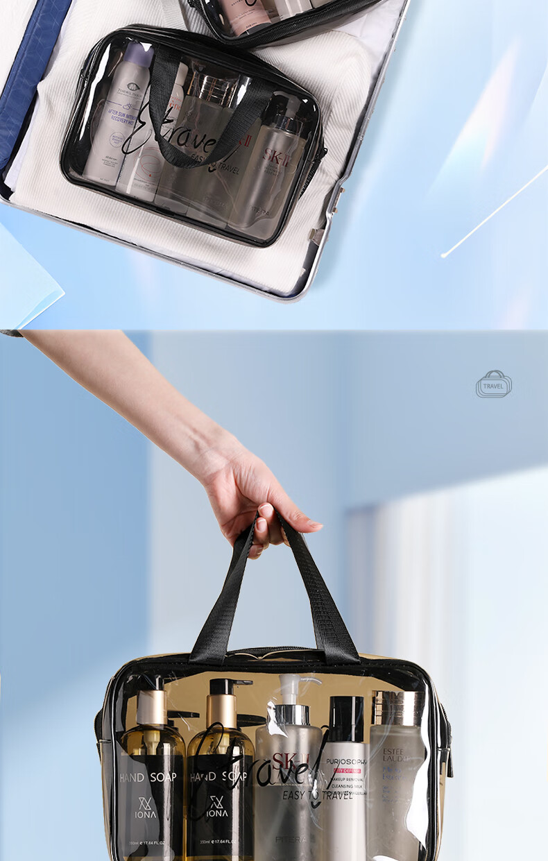 Etravel Large Capacity Cosmetic Bag, Travel Storage Dumpling Bag, Portable Handheld Makeup Organizer Bag 7