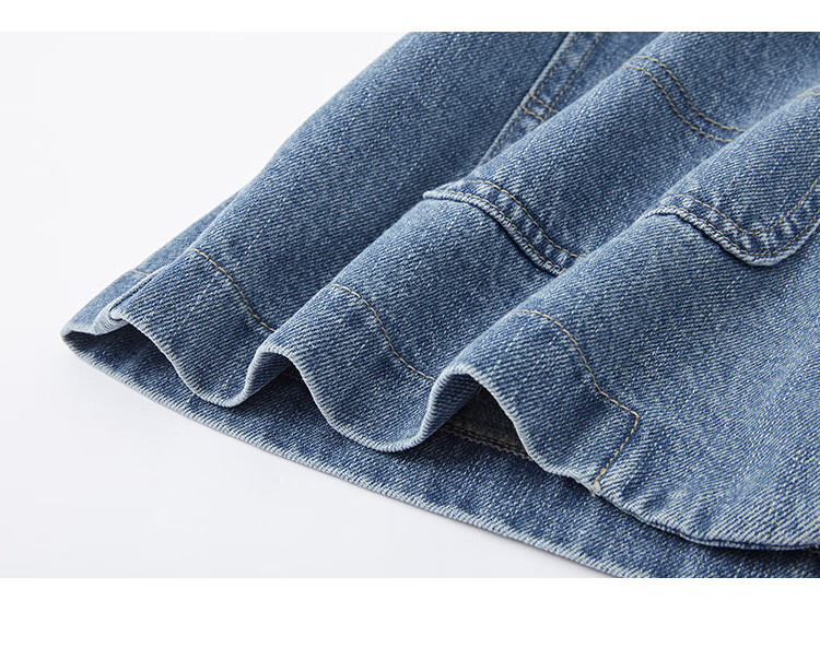 Dme [Cool And Stylish] Spring V-Neck Classic Washed Denim Blue Jacket for Wome 14