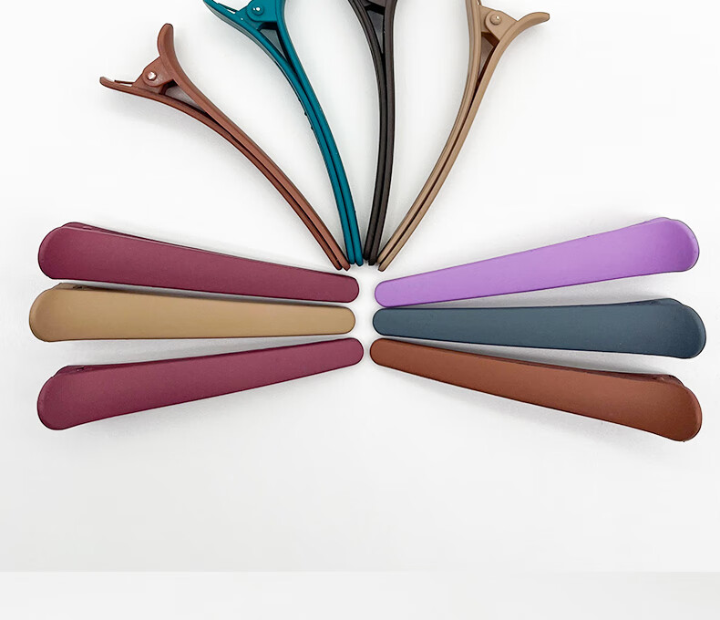 Jianyingshu Matte Hair Clips for Bangs, 10-Pack, Solid Color Minimalist Hair Clips for Women, Makeup and Bang Clips 14