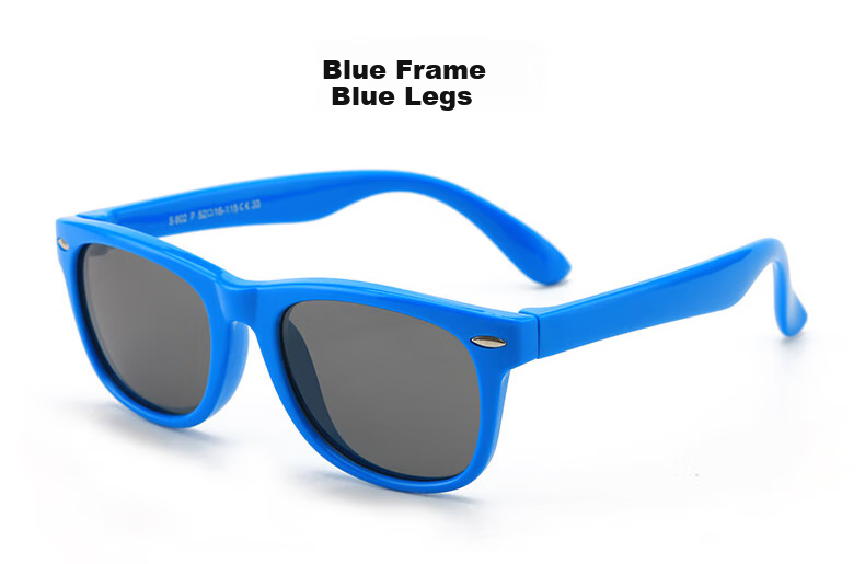 DRATRA Children's Polarized Sunglasses, Sunglasses for Boys And Girls, Baby Sun Protection, Silicone Cartoon Cute Trendy Color-Blocking Summer Style 13