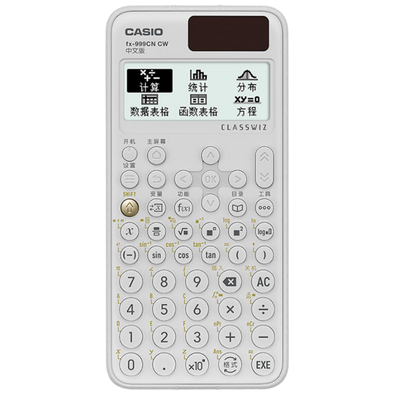 CASIO Fx-999CNCW Scientific Calculator, Recommended by Teacher Song Hao, 12 Major Functions for College Students And Professionals, Study And Exam Preparation, White (Random Delivery of New Or Old Models)