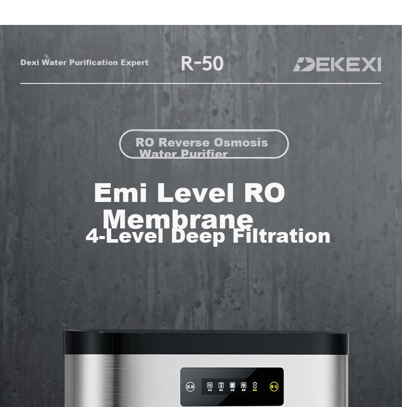 DEKEXI German Water Purifier, RO Reverse Osmosis Drinking Machine, Stainless Steel Filter, Under-Sink Household Direct Drinking Pure Water System 1