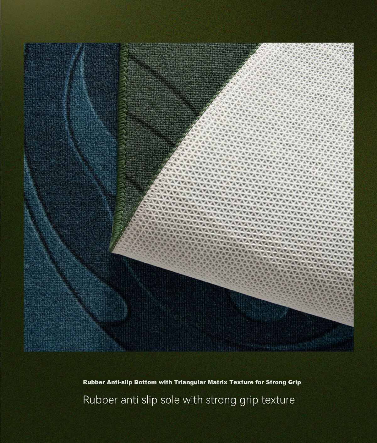 FOOJO Bathroom Mat, Absorbent Foot Mat for Bathroom, Non-Slip Towel Fleece Doormat, 40*60cm Wanwu Shengfengmo 5
