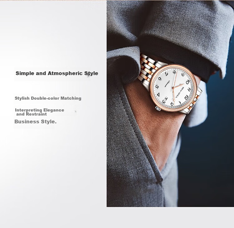SEAGULL Automatic Mechanical Watch for Men, Simple Calendar Men's Watch, Birthday Gift for Men, National Watch 819.13.1054 21