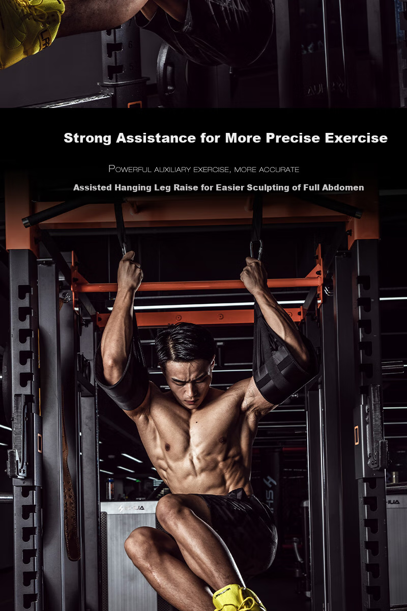 LARASTAR Hanging Leg Raises with Straps, Pull-Up Assist Band, Abdominal Crunch Support Band for Fitness Training 5