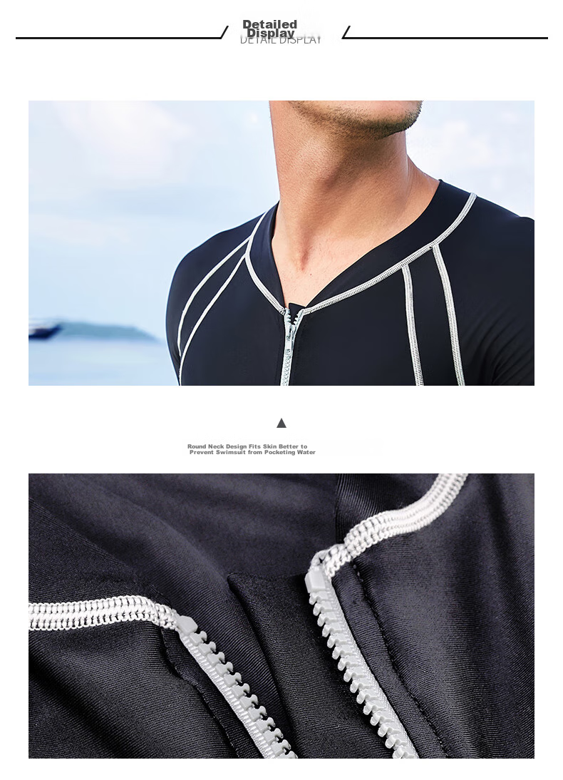 WATERTIME / Shuichuan Diving Suit, Men's Wetsuit, Snorkeling Suit, One-Piece Surfing Snorkeling Suit, Long-Sleeve Swimwear 11