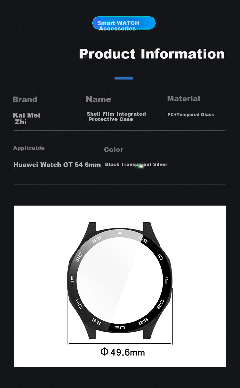 KMaxAI [Instant Expertise] Compatible with Huawei Watch GT5 46mm Protective Case, Dial Semi-Enclosed Protective Cover, Scratch-Resistant Hard Shell Frame, Green Legend 3