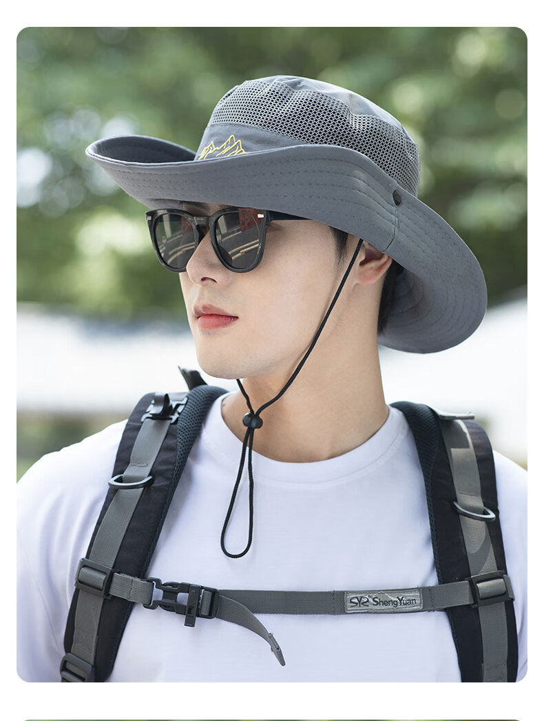 CARTELO Sun Hat for Men, Wide Brim Sun Protection Hat, Summer Outdoor Sun Hat, Breathable Foldable Fishing Hiking Fisherman Hat 12