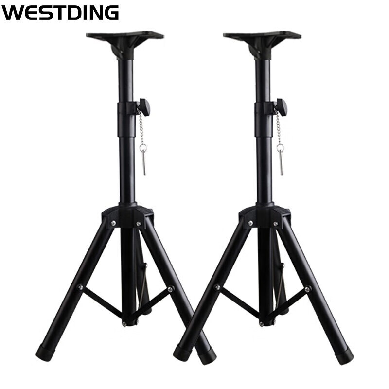 WESTDING Speaker Home KTV Singing Speaker Equipment Stand, Karaoke Cinema Supermarket Home Living Room Meeting Shop, Speaker-Specific Triangle Stand, 502D One Pair