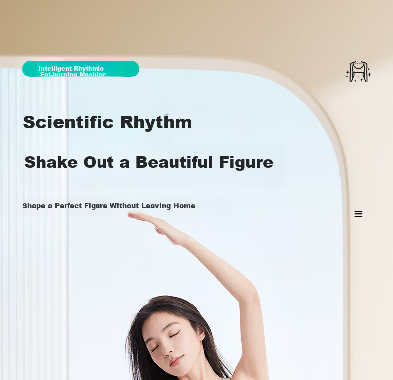 Mdikawe Shaking Machine Fat Burning Equipment Fitness Equipment Rhythm Machine Lazy Full Body Fat Burning Belly Slimming Device Weight Management Pla 1