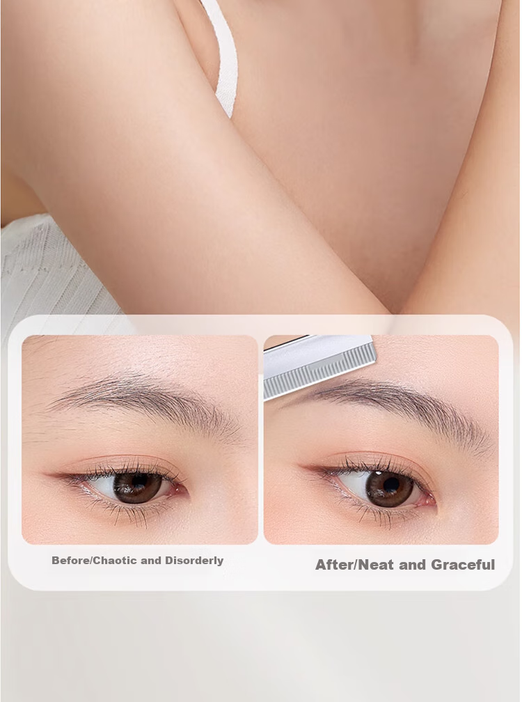 Goood New Stainless Steel Eyebrow Razor Blades for Beauty Salons (30 Pieces + Blade Holder), for Women's Eyebrow Shaving And Men's Eyebrow Trimming 9