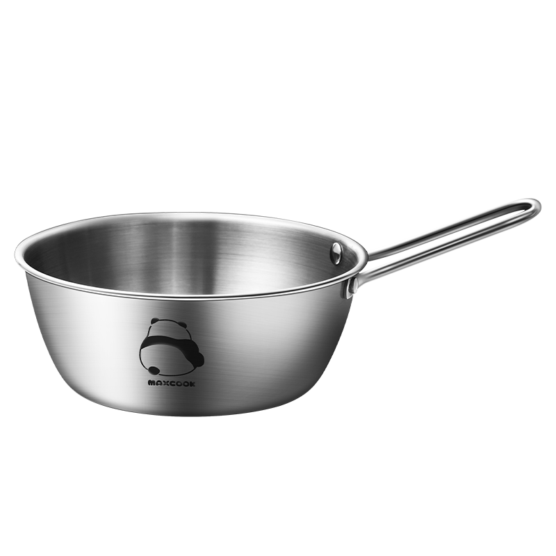 MAXCOOK 304 Stainless Steel Bowl with Handle Soup Bowl Noodle Bowl Korean Style Rice Wine Bowl Large Bibimbap Bowl MCWA4946