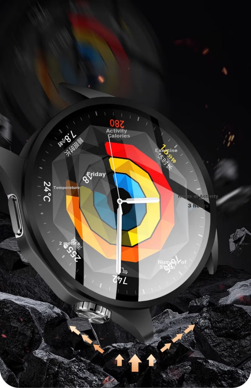 Watchbond Protective Case for Huawei Watch GT5, PC Tempered Glass Screen Protector Integrated Protective Cover, Smart Sports Watch GT5 Waterproof Sweatproof Scratch-Resistant Wear-Resistant Specialized Watch Accessories 12