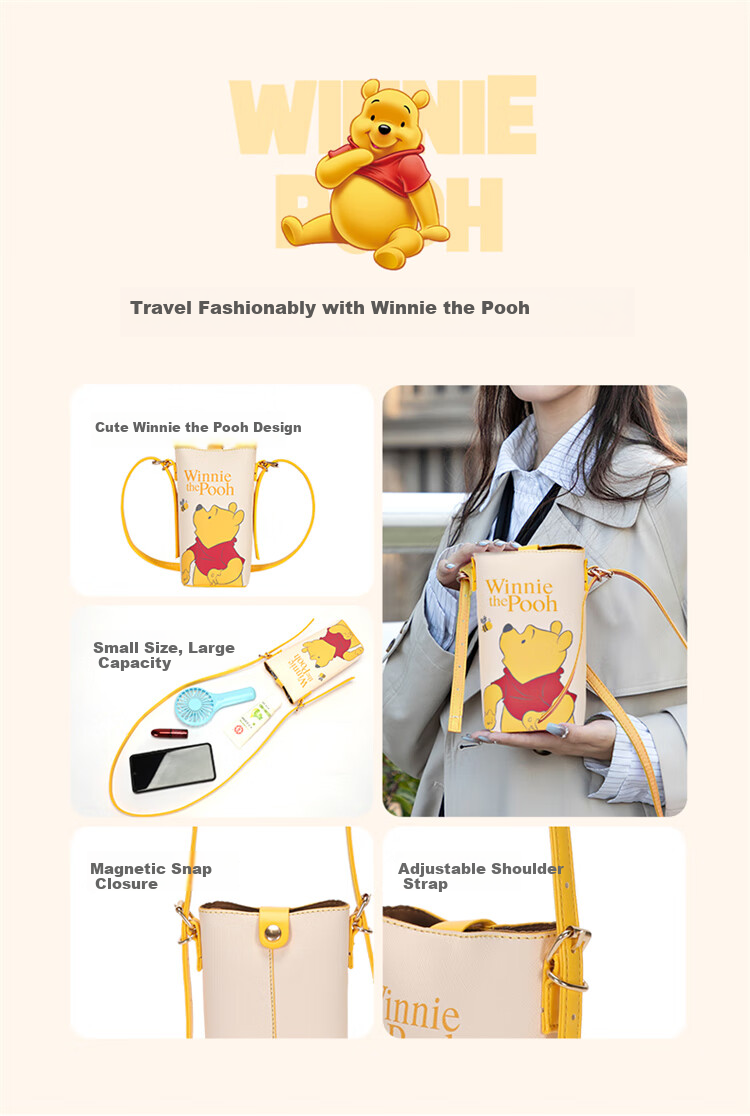 Disney Donald Duck Phone Bag Crossbody Bag for Women, Mini Bucket Bag, Birthday Gift for Wome 20
