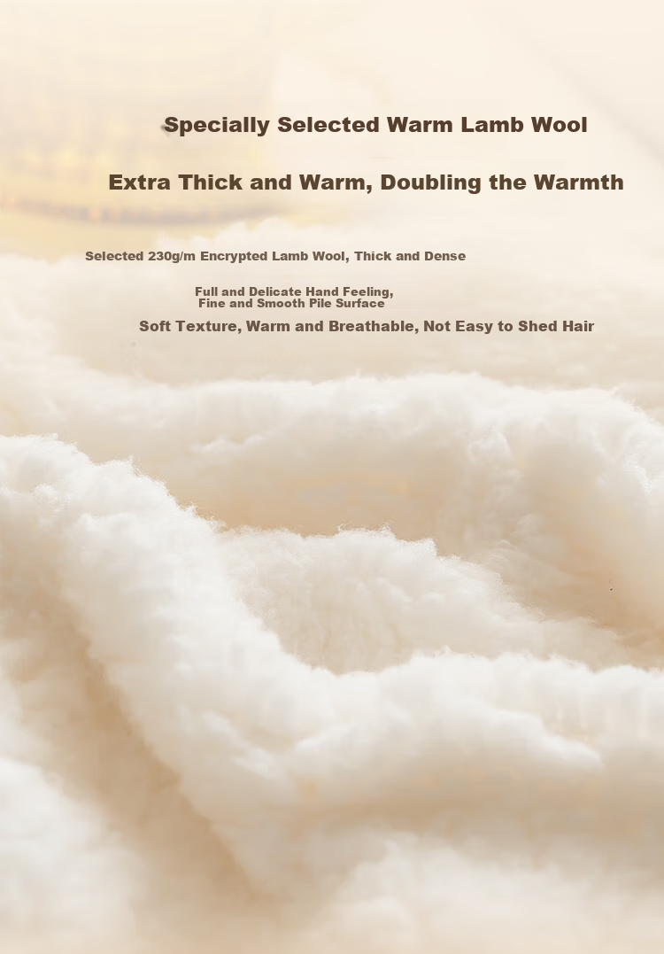 JD Original Warm Sheep Bedding Pad, Class A Cold Winter Warm Lambswool Fabric, Thickened Mattress Pad, 1.8x2m, Fluffy White 4