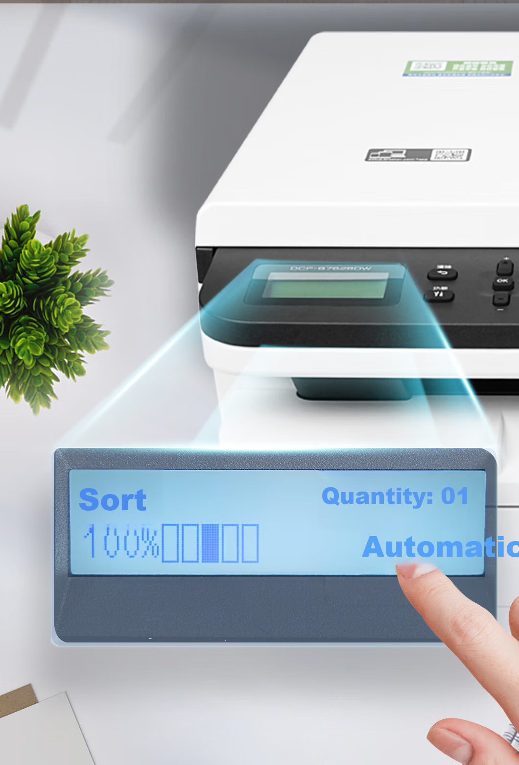 Brother DCP-7180DN Black And White Laser Home Printer, Wired Network Office Student Printing, Automatic Document Feeder, Duplex Copying, Scanning All-In Machine 3