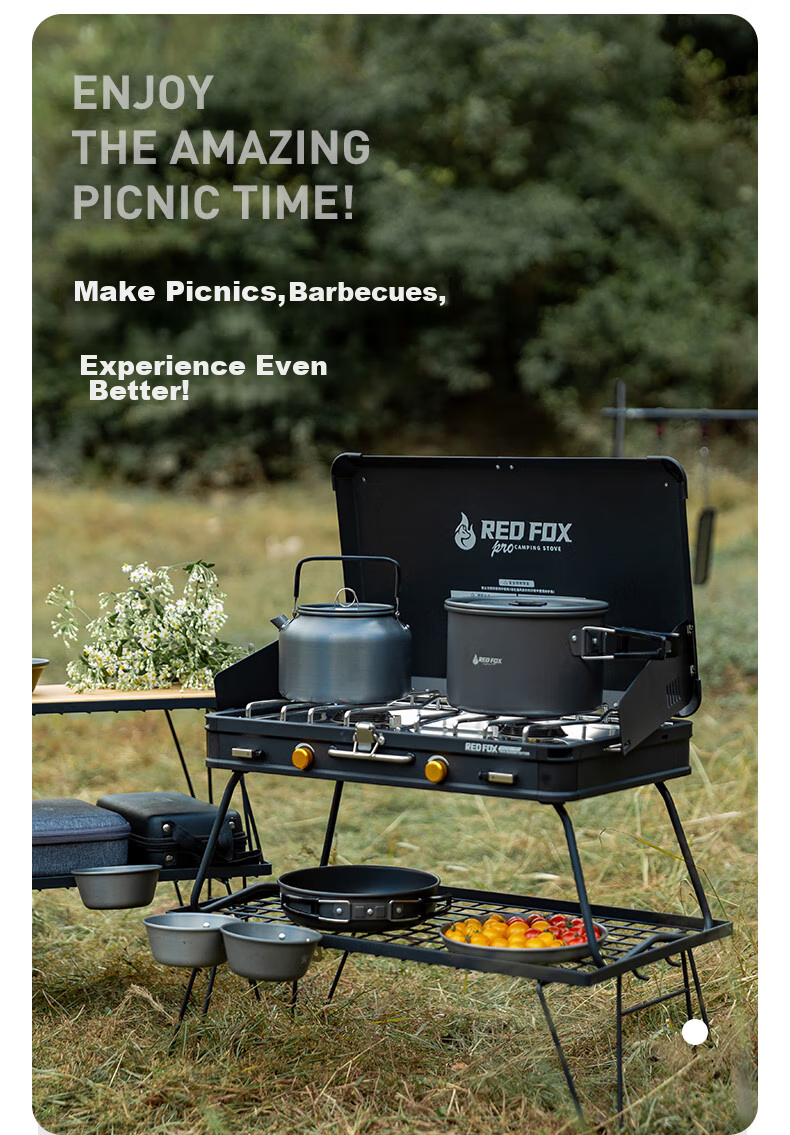 E-Rover Outdoor Camping Cookware Set, Including Kettle, Frying Pan, Pot Cover, And Complete Camping Equipment, Qianzi Cookware 11