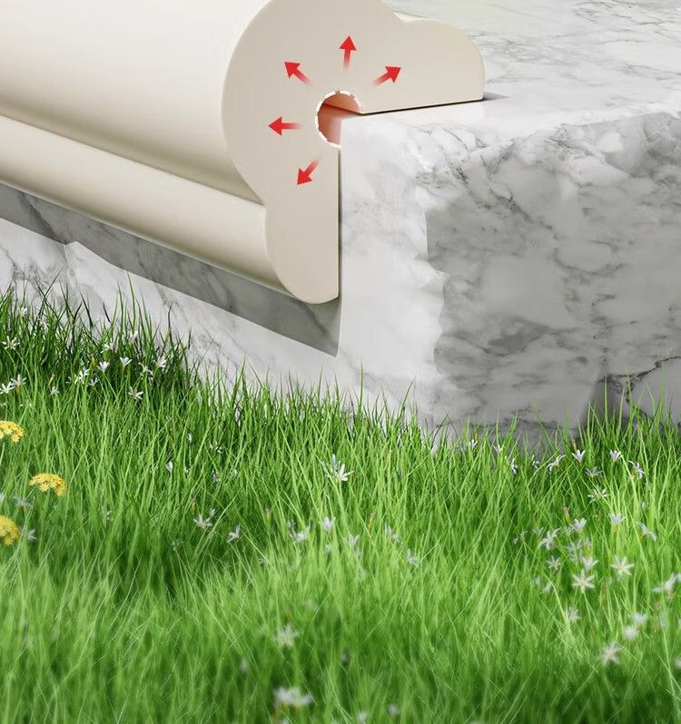 YOUBEISHI L-Shaped Baby Corner Protector Edge Guard Anti-Collision Strip for Walls, Windowsills, and Table Corners, Chewable, Off-White, 2 Meters 7