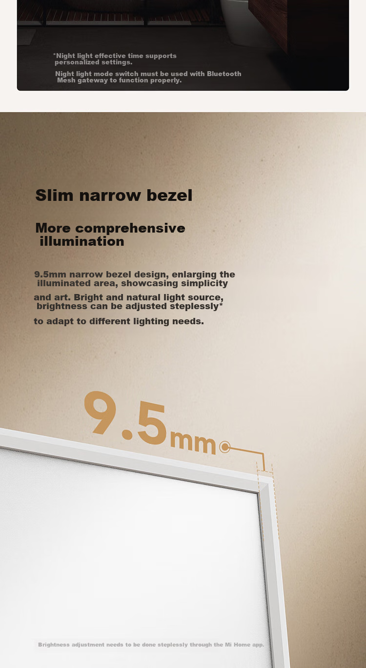 Mijia Xiaomi Mijia Panel Light Set, L60 Integrated Suspended Ceiling LED Recessed Smart Lighting Fixture 6
