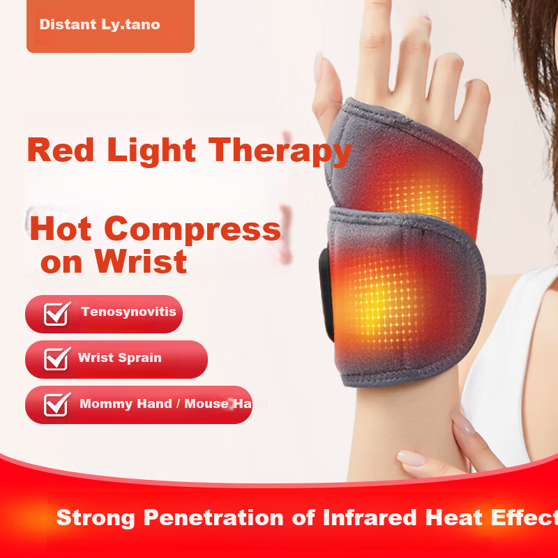 Liaoyuan [Red Light Heat Therapy] Electric Heating Wrist Guard, Tendonitis Heat Therapy Wrist Sleeve, TFCC Wrist Massager, Mid-Autumn Festival Gift