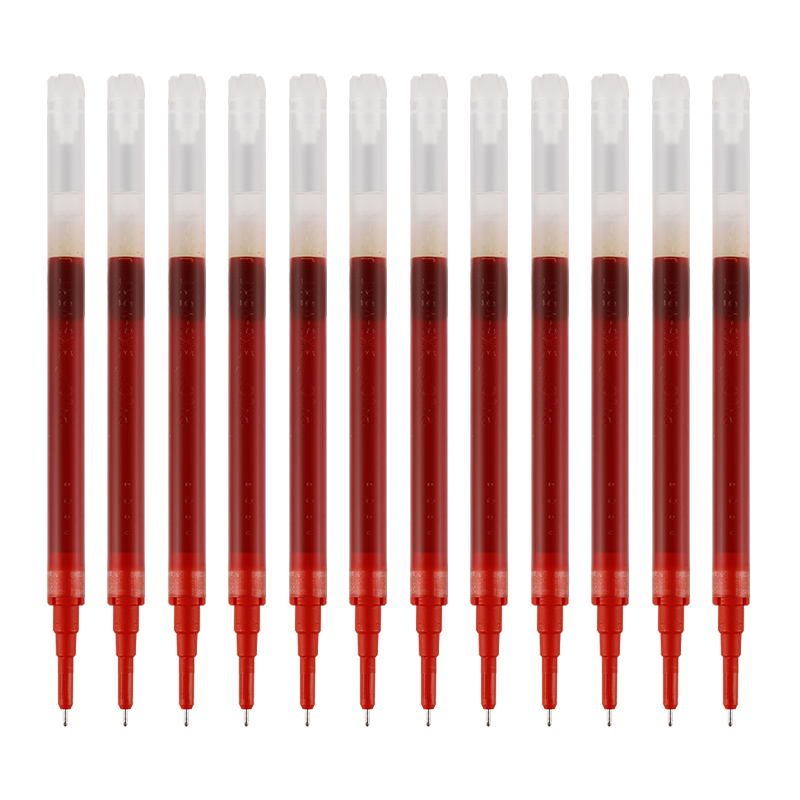 PILOT BXS-V5RT Retractable 0.5mm Gel Pen, Signature Pen, Writing Pen Refill, Four-Point Support Tip, Compatible with BXRT-V5 Kaotuwang, Red, Pack of 12