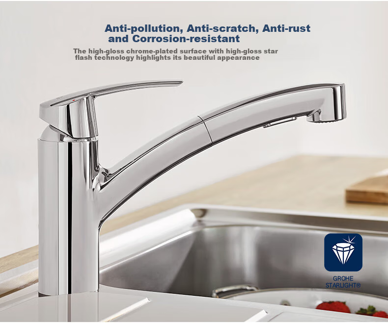 GROHE Kitchen Bathroom Balcony Pull-Out Faucet, Rotatable Swivel, Original Imported 3030710C 9
