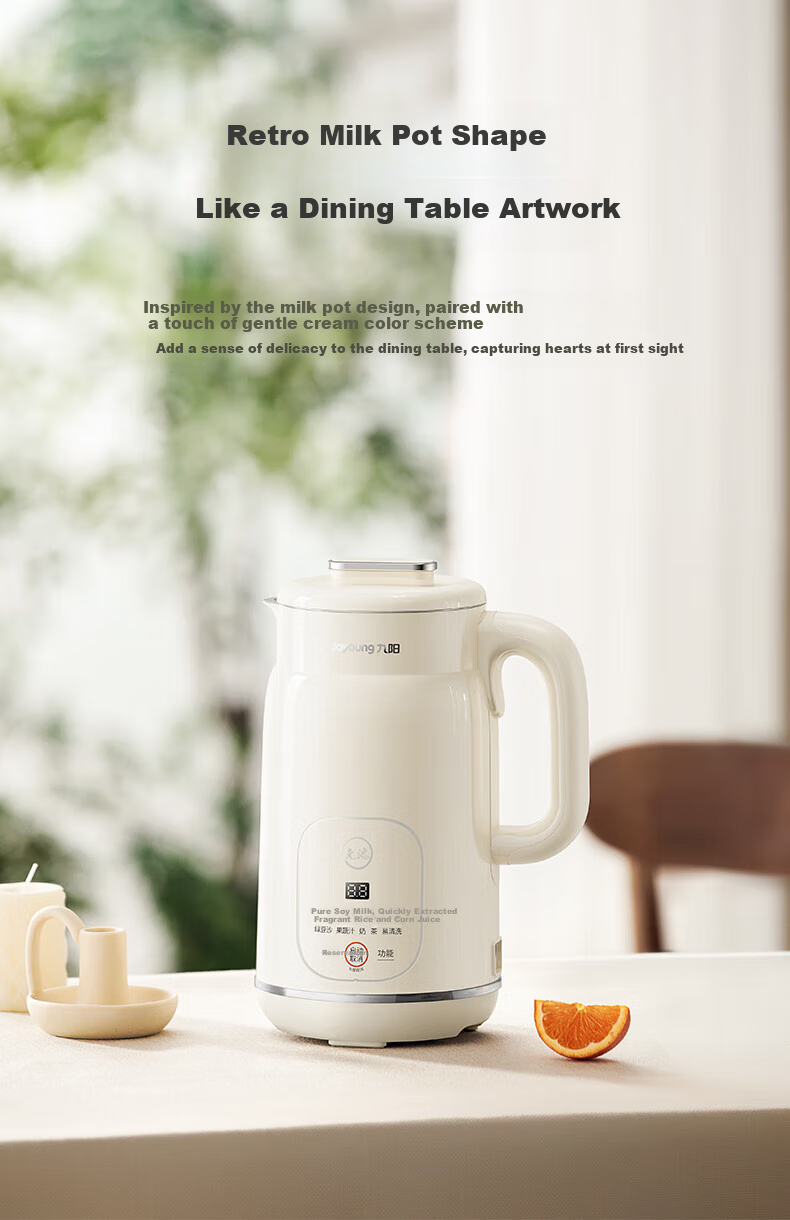 Joyoung 2026 New Fully Automatic No-Boil Soy Milk Maker with 316L Stainless Steel Inner Pot, Traditional Method, No Filter, 1.4L Large Capacity, Home Use Magic Bean Machine 10