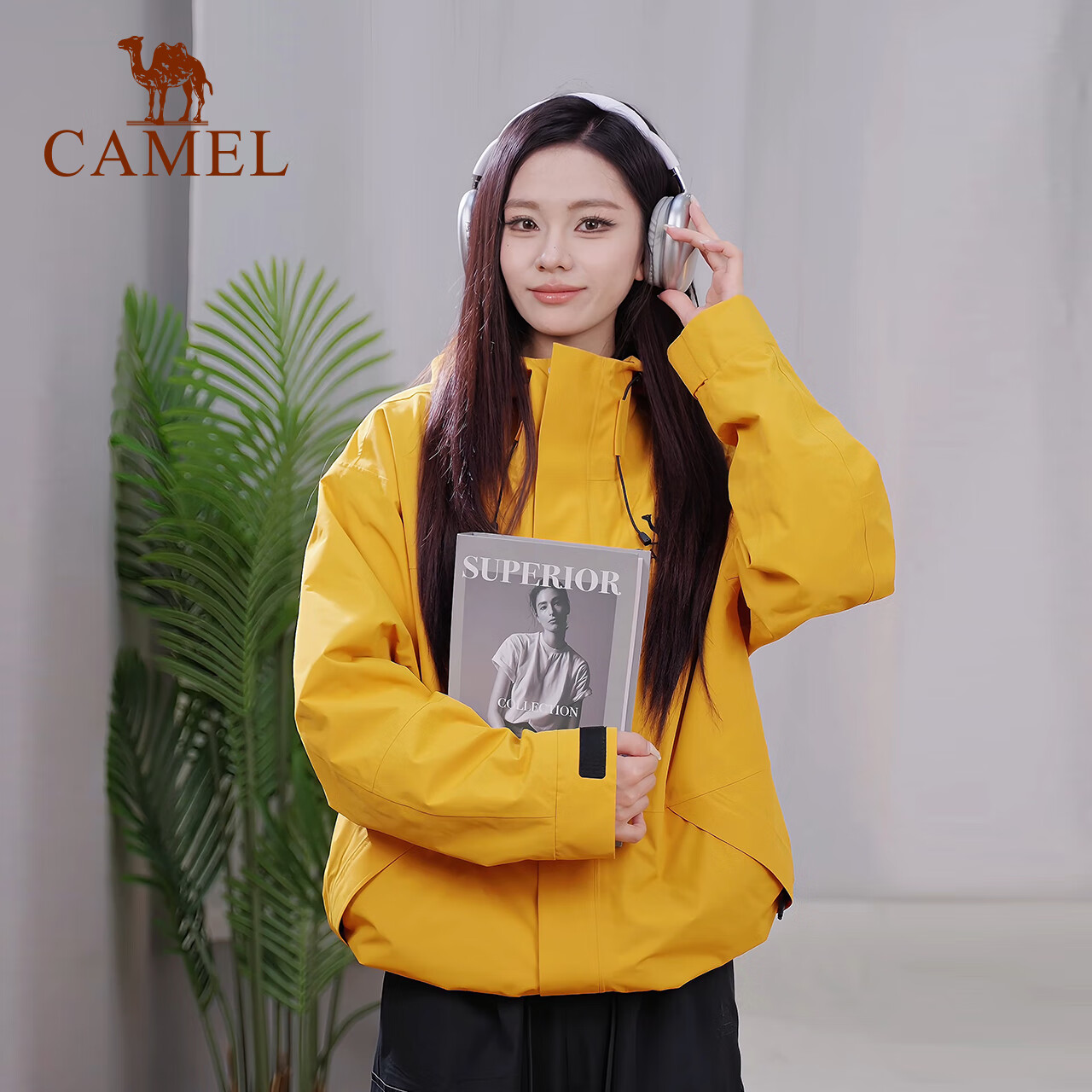 CAMEL [Yudawzhe] Outdoor Three-In Jacket, Unisex Style, Windproof And Waterproof Mountaineering Coat