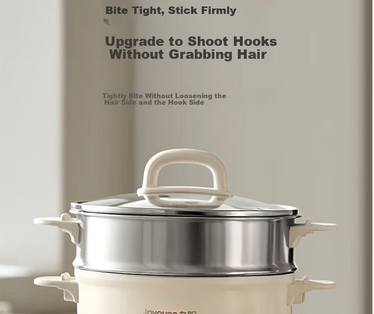 Joyoung Multifunctional Small Cooking Pot, 2.5L Detachable Electric Hot Pot, Non-Stick Coating, Student Dormitory Electric Hot Pot HG25-G211S with Steamer 22