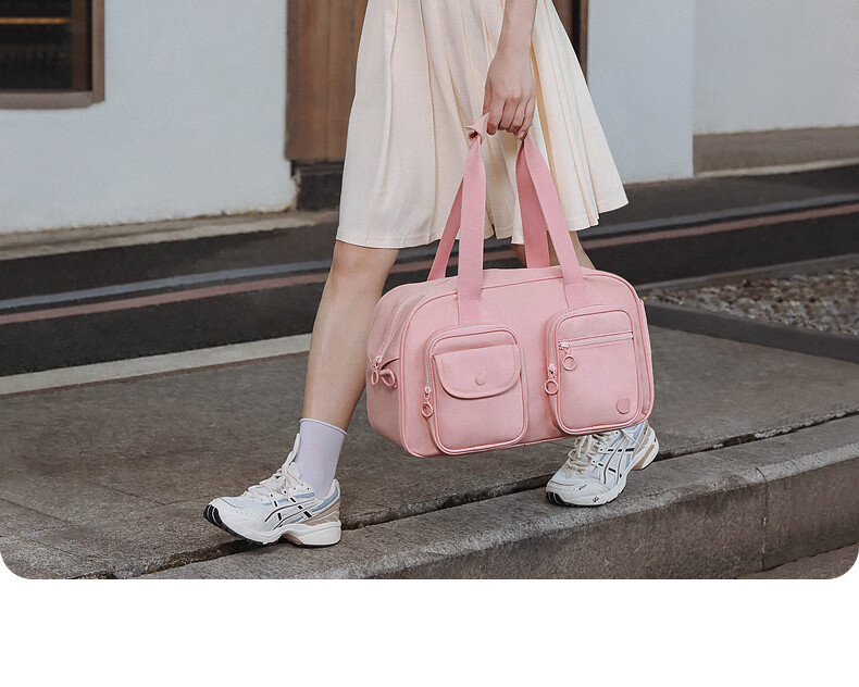 Aji Travel Bag for Women, Large Capacity Luggage Bag with Expandable Space, Suitable for Short Trips And Business Trips, Waterproof Storage, Dry-Wet Separation, Fitness Bag 4