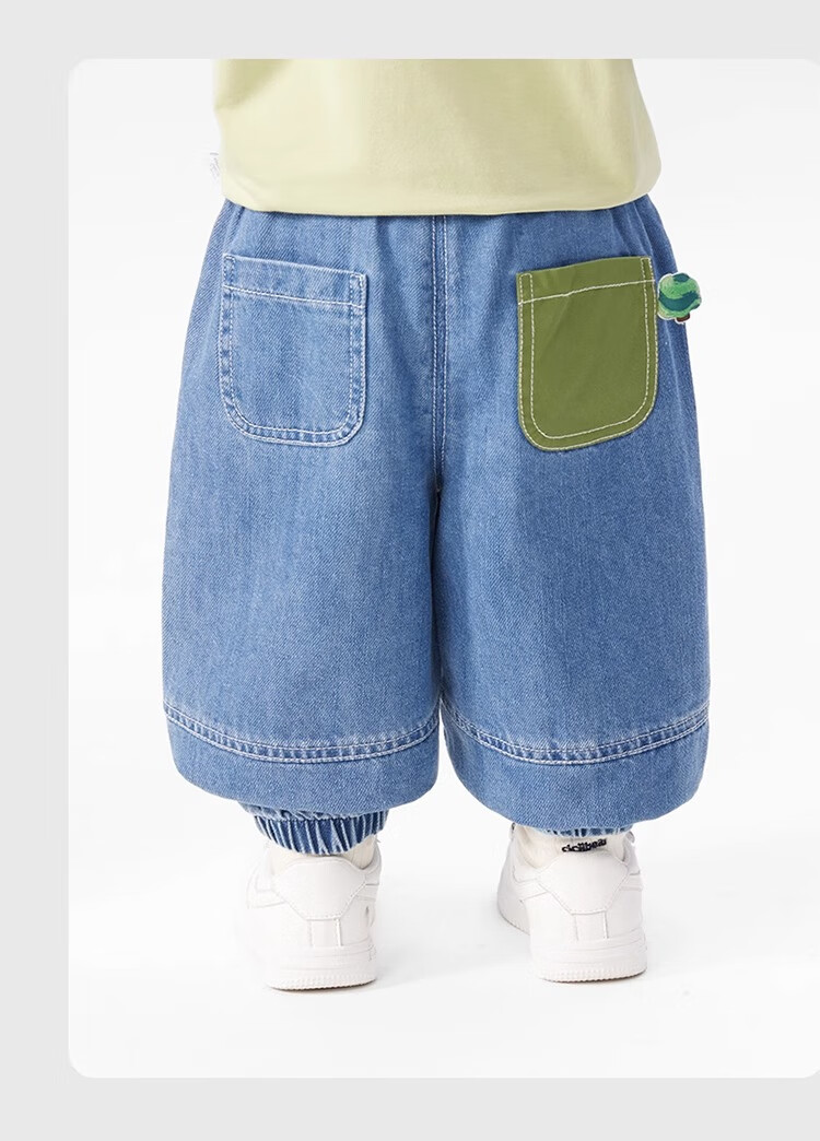 Ciciibear 2025 Spring New Baby Boys Soft Denim Casual Pants Children's Long Pants 25
