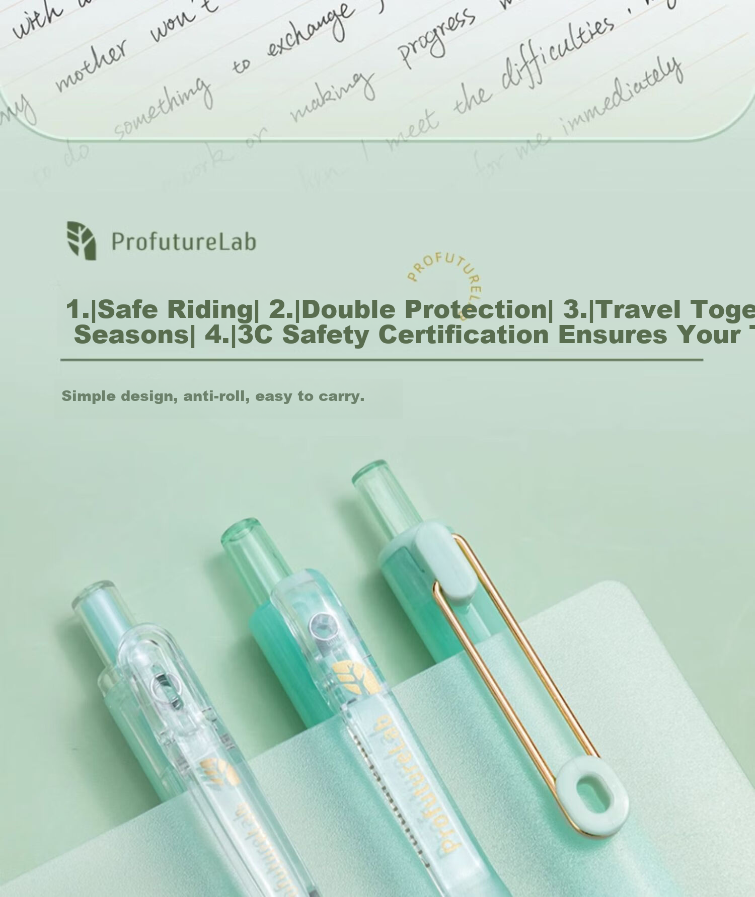 MASMARCU China Tea Limited Edition Retractable Gel Pen, Black, 0.5mm, Exam Writing Pen, High Aesthetic Value, Quick-Drying, Smooth Signing Pen, Comes with Bookmark, Soft Grip, Needle-Tip Conical Tip, 3 Pcs 12