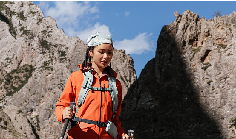 DECATHLON MH500LT Outdoor Jacket for Women, New Lightweight Hardshell Mountaineering Windproof Waterproof Coat for Men-5448919 48