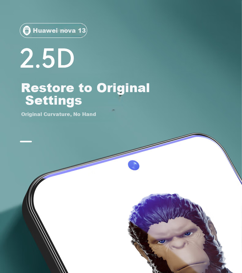 Mr. Blue Gorilla Huawei Nova 15 Pro/15 Ultra Screen Protector Tempered Glass Full Coverage HD Anti-Drop Phone Protective Film 3
