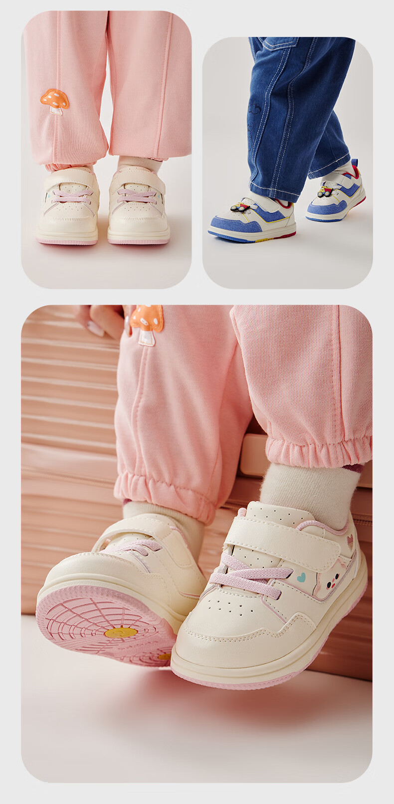 BALABALA Children's Shoes Toddler Walking Shoes Boys Girls Sneakers White Shoes Spring Autumn 2025 New Shoes 209125144217 5